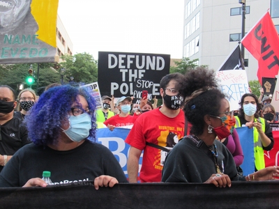 The march on the DNC in Milwaukee, August 20th, 2020. (Photo by Isiah Holmes)