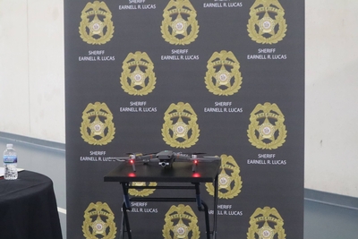 The Milwaukee County Sheriff Offices drone. (Photo | Isiah Holmes)