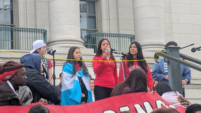 Protesters in Madison march in solidarity with immigrants during May Day actions