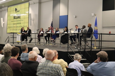 WISDOM hosts a forum with seven gubernatorial candidates. (Photo by Isiah Holmes/Wisconsin Examiner)