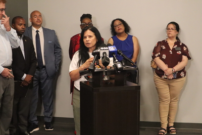 Christine Neumann-Ortiz, executive director of Voces de la Frontera. (Photo by Isiah Holmes/Wisconsin Examiner)