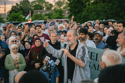 Salah Sarsour being released from immigration detention in June, 2026 . (Photo courtesy of Yaseen Najeed)