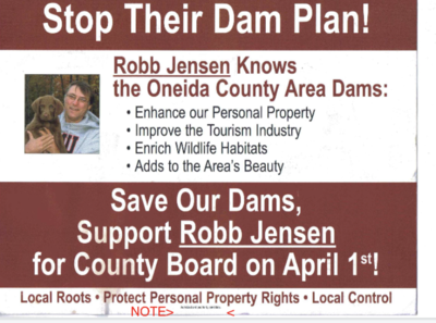 Tom Tiffany’s dam lies