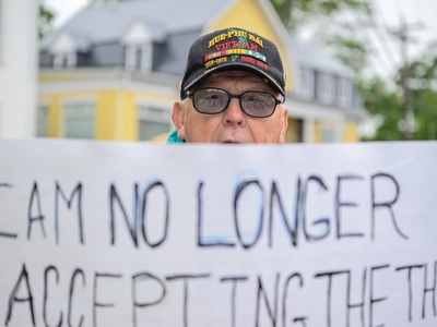 ‘People are angry’: Thousands turn out across Maine to protest Trump