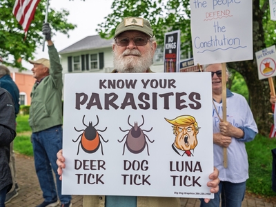 ‘People are angry’: Thousands turn out across Maine to protest Trump