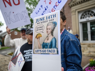 ‘People are angry’: Thousands turn out across Maine to protest Trump