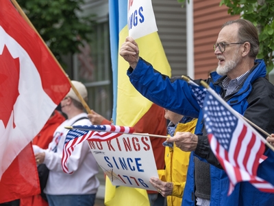 ‘People are angry’: Thousands turn out across Maine to protest Trump
