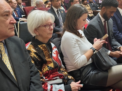 Handshakes, hugs and kisses on legislature’s first day; the arm-wrestling comes next