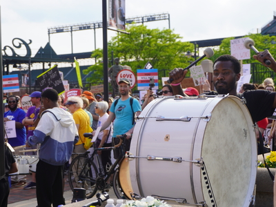 May Day rally expands to broad anti-Trump protest in Baltimore, across the nation