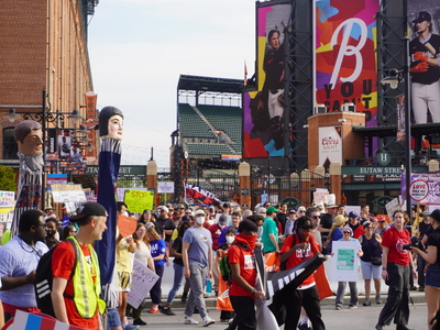 May Day rally expands to broad anti-Trump protest in Baltimore, across the nation