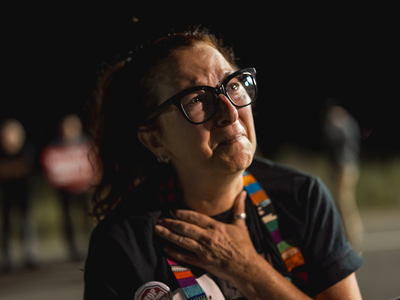 The view from an execution ‘free speech zone’: Somber protesters urge Utah to abolish death penalty