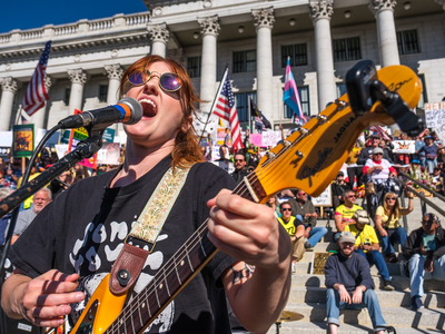 Months after fatal shooting, No Kings protest returns to Salt Lake with peace and ‘joy’