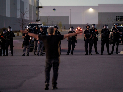 Hundreds demand ‘ICE out’ of Salt Lake warehouse set to become detention center