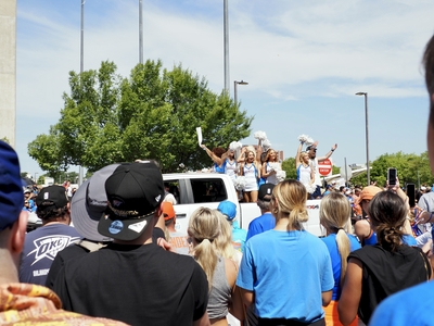 Nearly 500,000 line parade route to celebrate Oklahoma City Thunder’s championship victory