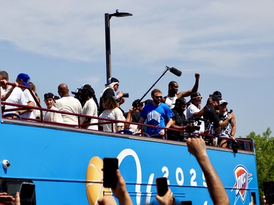 Nearly 500,000 line parade route to celebrate Oklahoma City Thunder’s championship victory