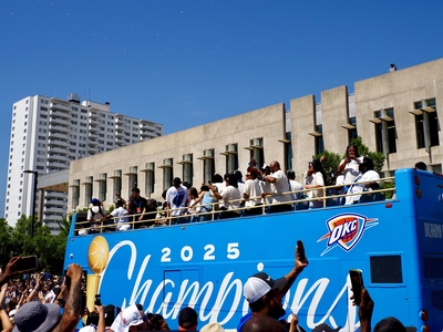 Nearly 500,000 line parade route to celebrate Oklahoma City Thunder’s championship victory