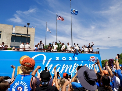 Nearly 500,000 line parade route to celebrate Oklahoma City Thunder’s championship victory