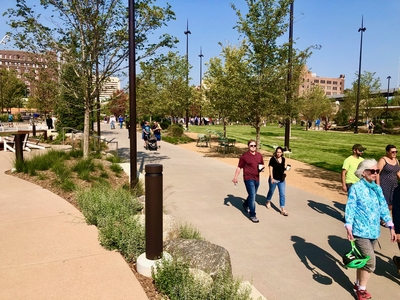 The rest of ‘The Riverfront’ project now open in Omaha, finally offering a ‘return to the river’