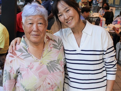 Seoyeong Jang and her mother Chung Ea Lim at the Delaware Korean Festival