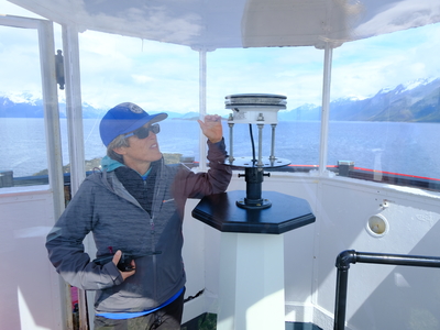 Sue York, executive director of the Eldred Rock Lighthouse Preservation Association is seen on May 30, 2026. (Photo by Corinne Smith/Alaska Beacon)