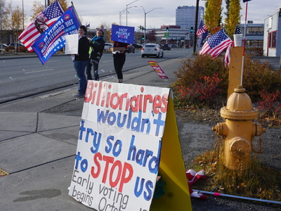 Alaskans join nationwide No Kings rally focused on getting out the vote