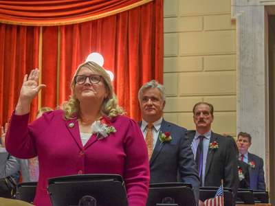 Shekarchi doubles down on housing; Ruggerio keeps it brief on first day of legislative session