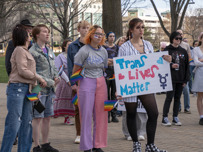 Defiant transgender children, filled with love and rage, march on Kansas Statehouse