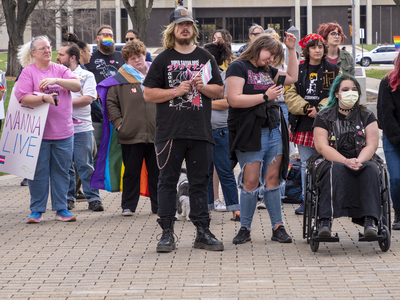 Defiant transgender children, filled with love and rage, march on Kansas Statehouse