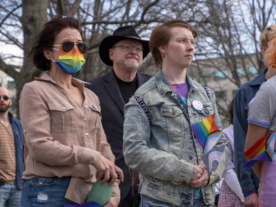 Defiant transgender children, filled with love and rage, march on Kansas Statehouse