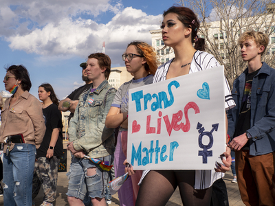 Defiant transgender children, filled with love and rage, march on Kansas Statehouse