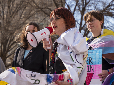 Defiant transgender children, filled with love and rage, march on Kansas Statehouse