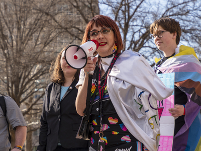 Defiant transgender children, filled with love and rage, march on Kansas Statehouse