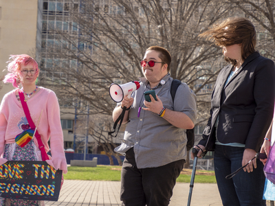 Defiant transgender children, filled with love and rage, march on Kansas Statehouse