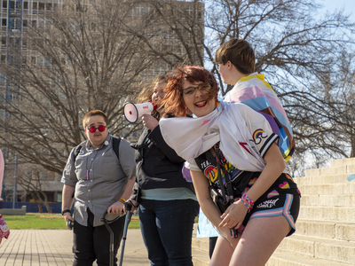 Defiant transgender children, filled with love and rage, march on Kansas Statehouse