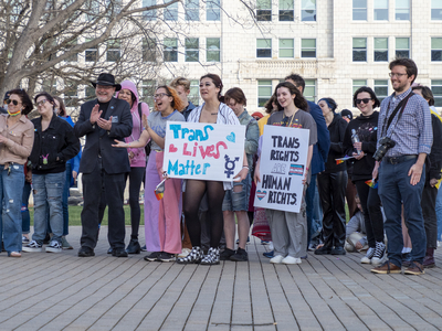 Defiant transgender children, filled with love and rage, march on Kansas Statehouse