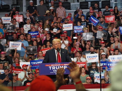Trump and Vance talk RNC, assassination attempt and manufacturing at Grand Rapids rally