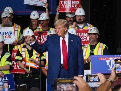 Trump delivers marathon speech in Potterville railing against Harris: ‘She just doesn’t care’