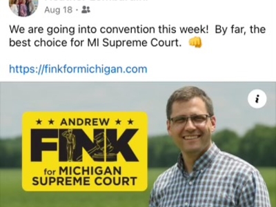Consultant charged in ‘dark money’ scheme is aiding GOP Michigan Supreme Court nominee’s campaign