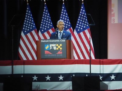 In Motown, Trump says if Harris wins, the &lsquo;whole country will end up being like Detroit&rsquo;