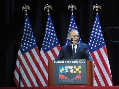 In Motown, Trump says if Harris wins, the &lsquo;whole country will end up being like Detroit&rsquo;