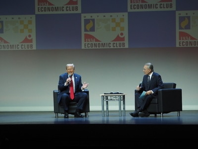 In Motown, Trump says if Harris wins, the &lsquo;whole country will end up being like Detroit&rsquo;