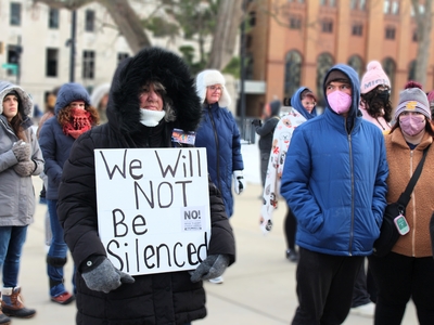 The People’s March draws hundreds to the Michigan Capitol before Trump’s inauguration