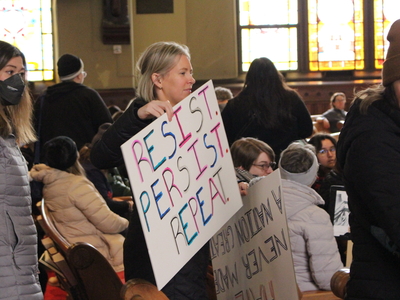 The People’s March draws hundreds to the Michigan Capitol before Trump’s inauguration