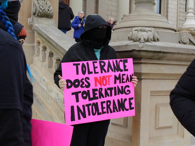 The People’s March draws hundreds to the Michigan Capitol before Trump’s inauguration