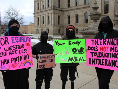 The People’s March draws hundreds to the Michigan Capitol before Trump’s inauguration