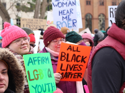 The People’s March draws hundreds to the Michigan Capitol before Trump’s inauguration