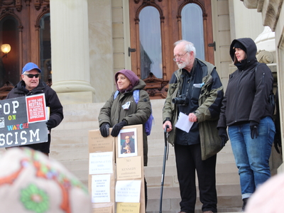 The People’s March draws hundreds to the Michigan Capitol before Trump’s inauguration