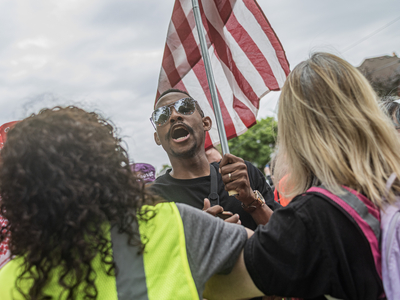 ‘Down with deportations!’ shouted by thousands at Detroit’s Clark Park amid minor confrontations