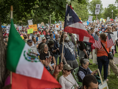 ‘Down with deportations!’ shouted by thousands at Detroit’s Clark Park amid minor confrontations