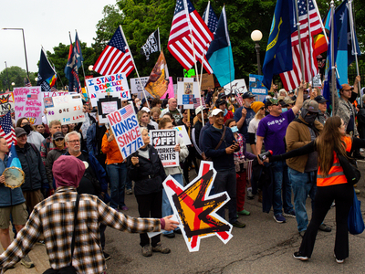 Thousands rally peacefully for No Kings protest hours after Hortman assassination